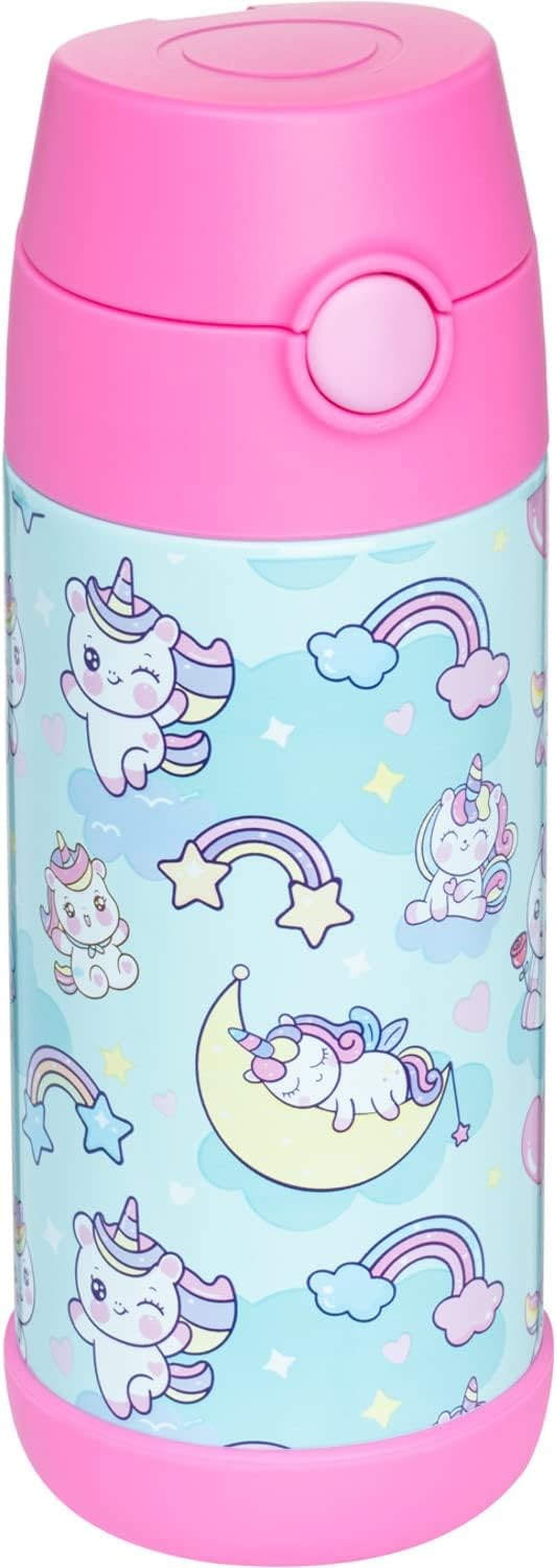With Straw & Spout &ndash; 11.8 Ounces, Unicorns