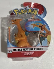 2021 Pokémon Charizard Battle Feature Figure Deluxe Action Figure Jazwares NEW