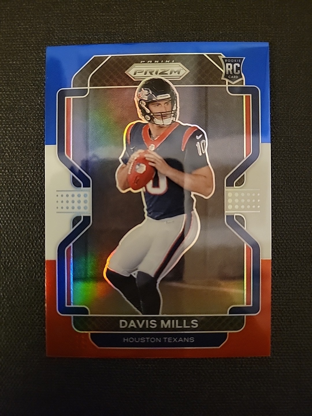 2021 Prizm Davis Mills # 352 Rookie RC Red White Blue Prizm