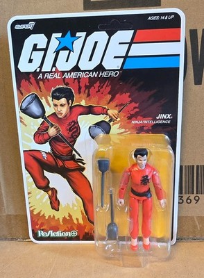G.I.Joe Gijoe Super 7 Real American Hero 3 3/4 O-Ring Jinx Figure New !!!