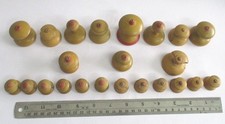 ANTIQUE CHESS MUGHAL LOT OF ASSORTED 23 PIECES .