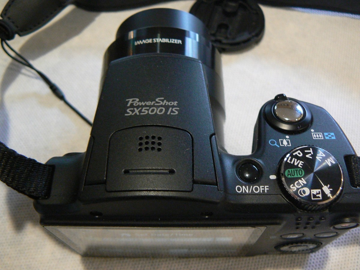 Canon PowerShot SX500 IS 16.0MP Digital Camera - Black for sale