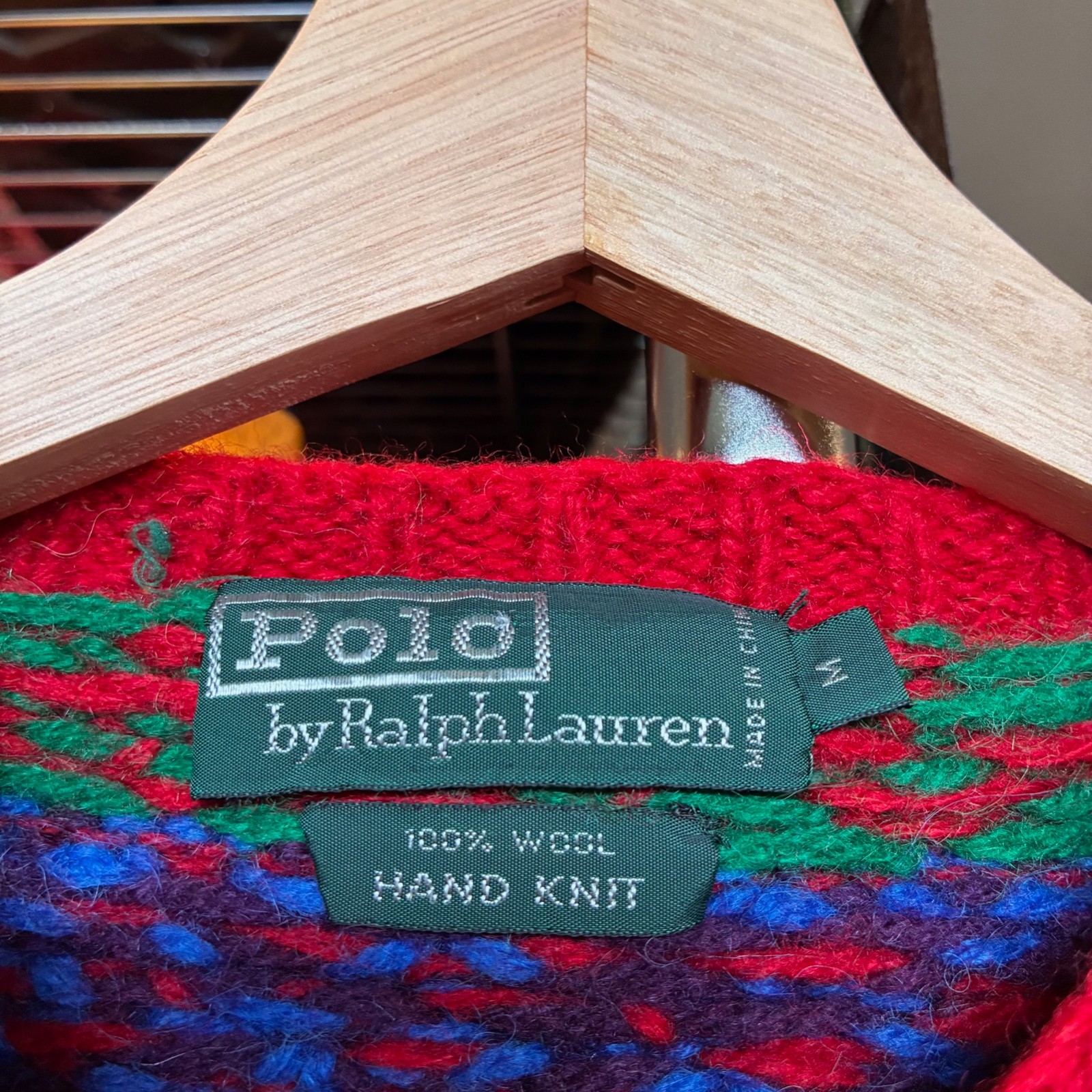 1990s Vintage POLO RALPH LAUREN Knit Sweatshirt Christmas Winter Wool Sweater