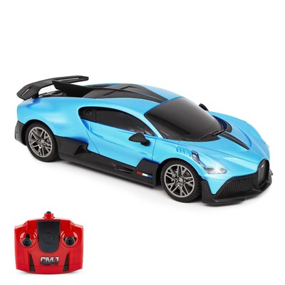 Bugatti Divo Blue Ferngesteuertes Funkauto 124, offiziell lizenziert, Arbeits...