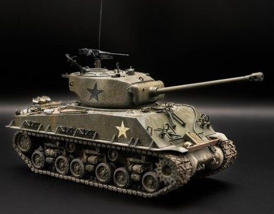 Ryefield Model Sherman Tank   Fully Built & Professionally Painted Display Model