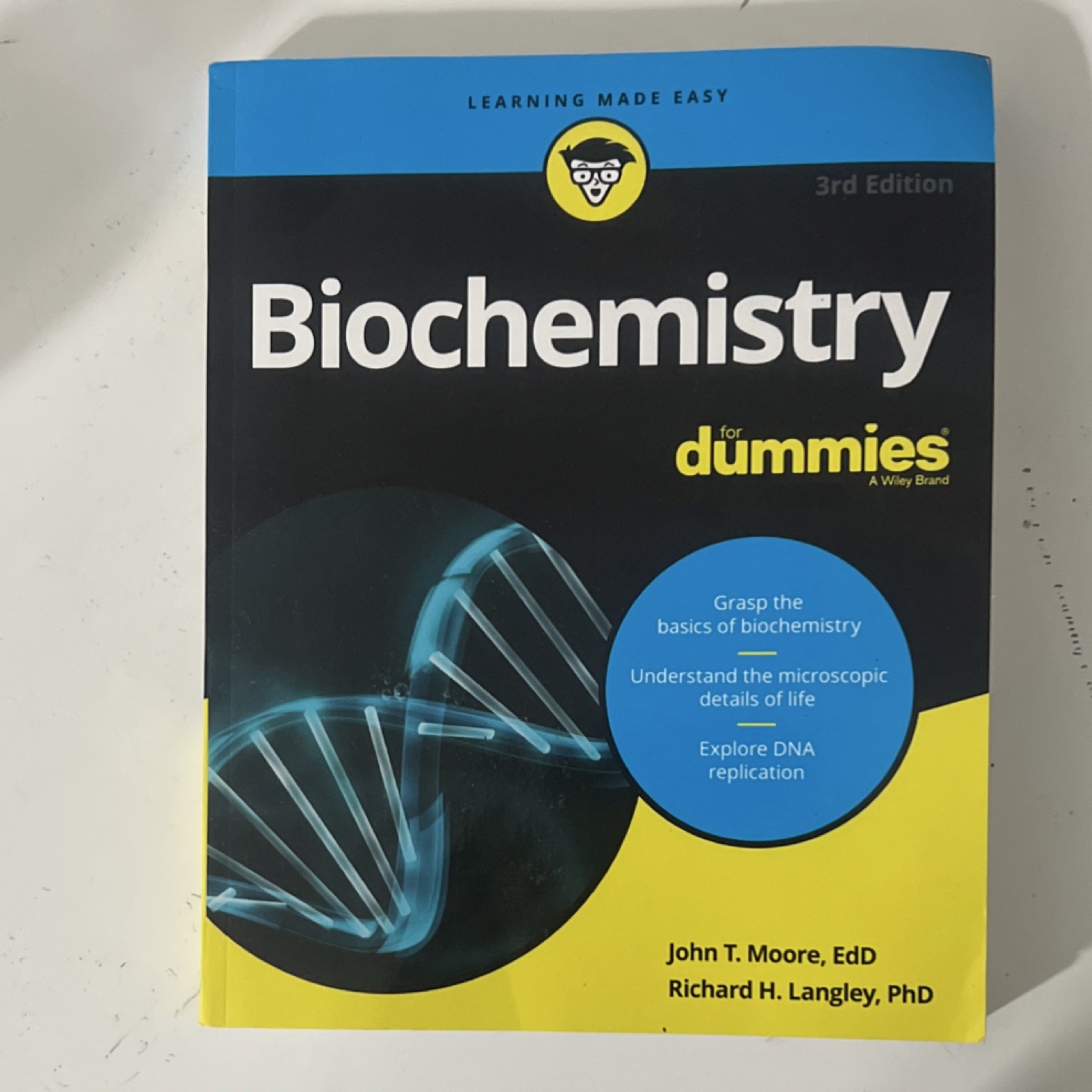 Biochemistry For Dummies 3rd Edition Paperback Moore & Langley Wiley 2013