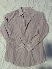 Brooks Brothers Slim Fit Non-Iron White/Pink Striped Dress Shirt 15.5 34/35