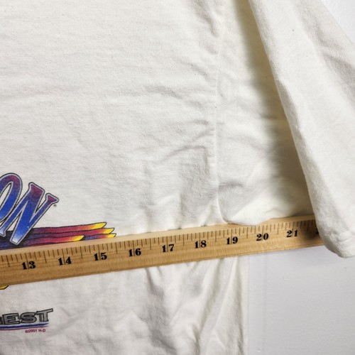 Vintage Harley-Davidson Shirt Men Large White 2001 Motorcycle Biker USA Made - Picture 7 of 10