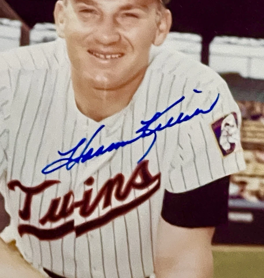 Harmon Killebrew Signed Photo Framed Suede Baseball Auto - Twins *JSA Authentic* - Image 3 of 4