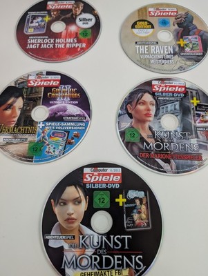 5x Point N Click Sherlock Holmes, Kunst des Mordens, The Raven, Das Vermächtnis