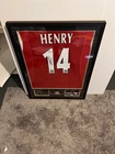 Thierry Henry Signed Arsenal #14 Jersey Beckett BAS Authenticated Soccer Premier