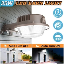 35W LED Outdoor Industrial Barn Light Fixture Wall Sconce Farmhouse Dusk To Dawn