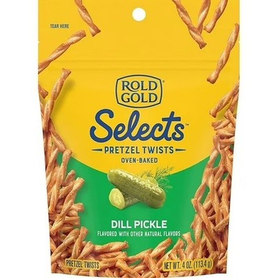Rold Gold Tiny Twists DILL PICKLE Pretzels BAKED Snack 16 oz. (1 Bag)