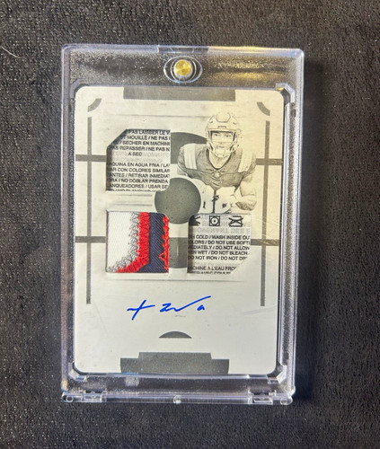 Panini National Treasures 2025 TreVeyon Henderson Patriots RC Auto Patch 1/1