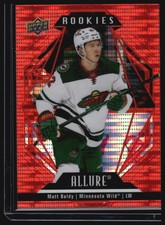 2022-23 Upper Deck Allure #114 Matt Boldy Red Rainbow