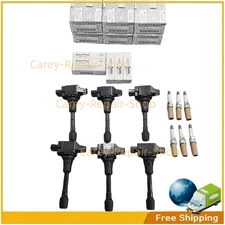 OEM 6X Ignition Coil+6X Iridium Spark Plug Pack for Nissan Maxima Murano 3.5L