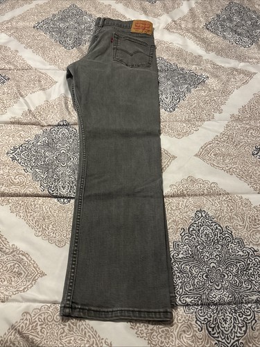 Levis 514 Jeans Herren 34x30 grau gerades Bein 5 Taschen Outdoor Freizeit - Bild 4 von 24
