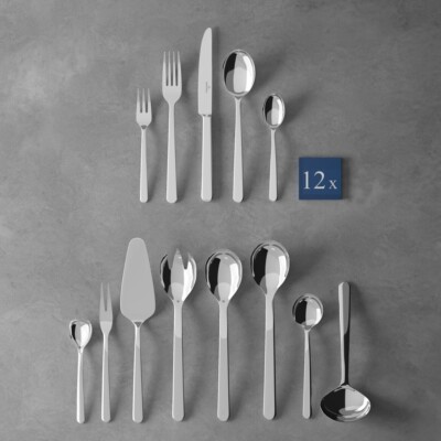 Villeroy & Boch NewMoon Posate da Tavola Versatile Set di Posate per La