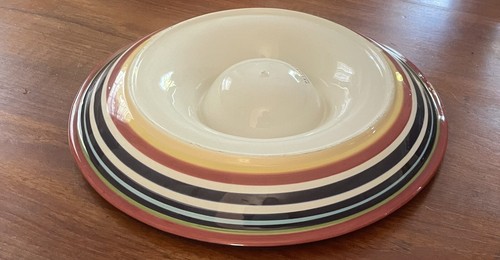 Pottery Barn Espadrille Stripe, 1 Piece Chip & Dip Platter, 13.25” Large - Picture 8 of 12