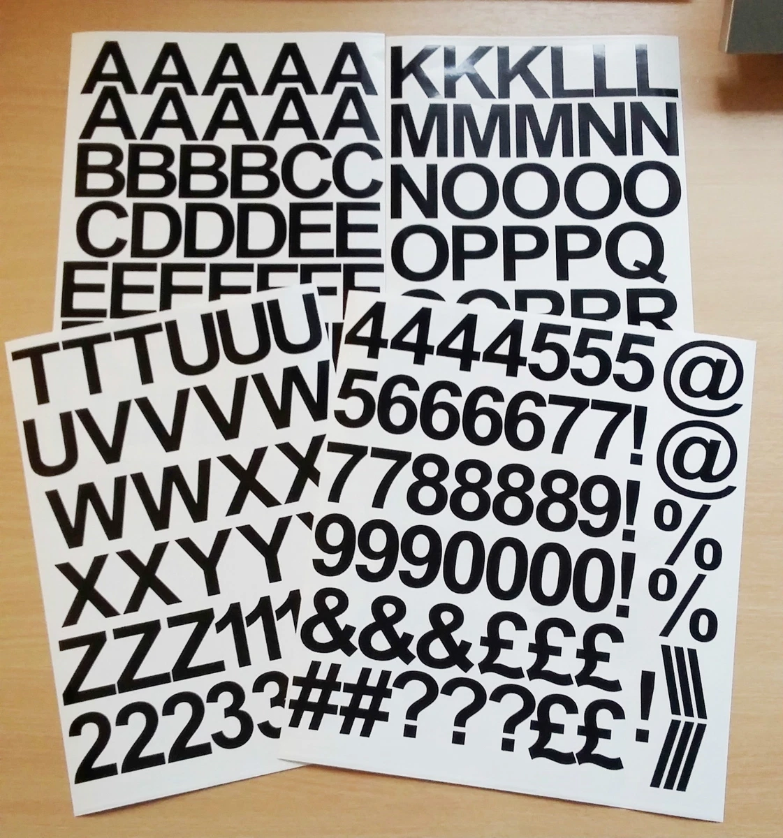 Vinyl sale letter stickers