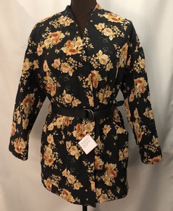 floral coat zara