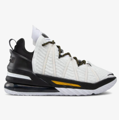 CQ9283-100 Herren Nike LeBron XVIII ''''Lakers Home'''' weiß/schwarz Sportschuhe