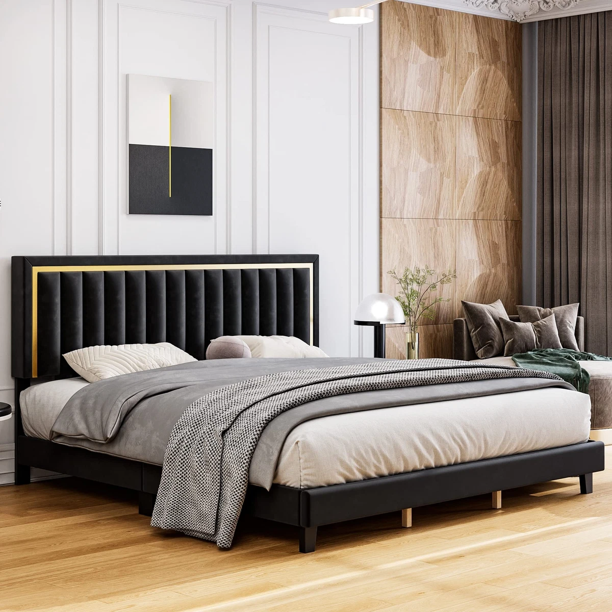 Platform bed frame 2024 with adjustable legs