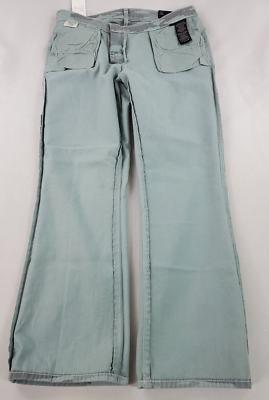 Jean J Brand 'Selena' Taille 27 - Camouflage Vert - Coupe Courte, Taille Moyenne - Neuf Avec étiquettes