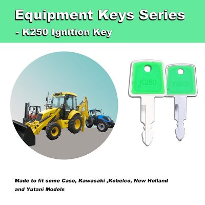 K250 Key Excavator Grader Dozer Fits New Holland Kobelco Kawasaki