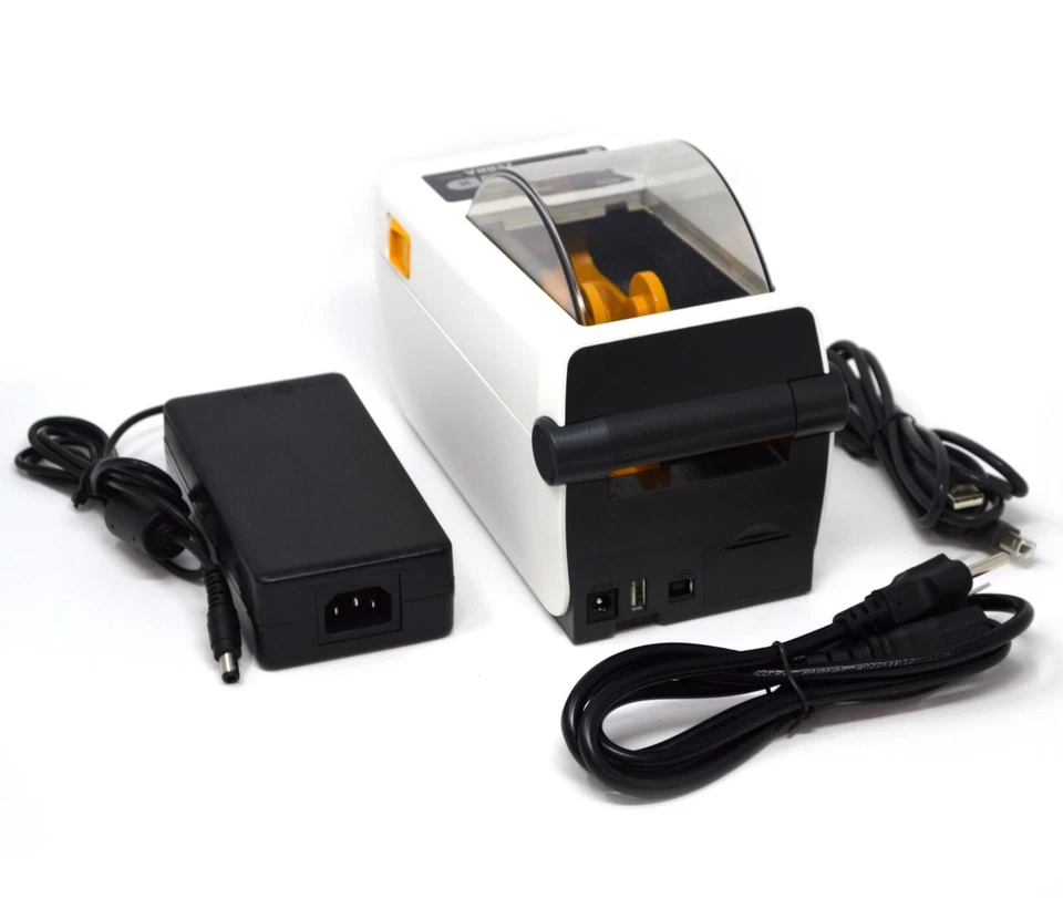 Zebra ZD410 Direct Thermal Barcode Label Receipt Printer USB Bluetooth White - Image 3 of 4