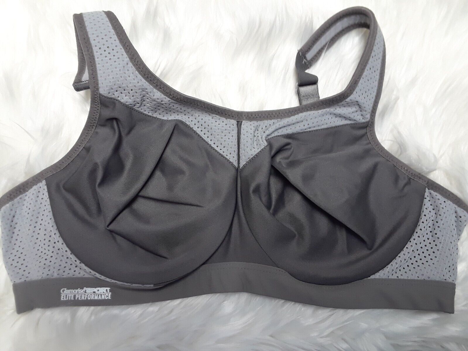 GLAMORISE The Ultimate Full Figure Sports Bra 1006 Soft Cup Wire
