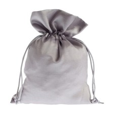 Cloth Bag Made of Satin - Approx. 15 X 20 CM - Silver