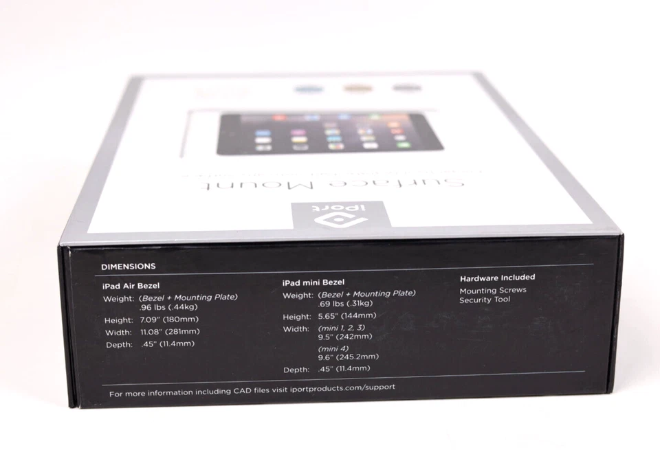 iPort Surface Mount 70724 Bezel iPad Mini 4- White, PoE Splitter Injector p661 - Image 3 of 3