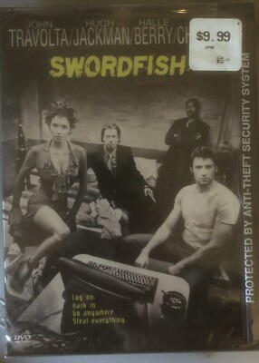 Swordfish (DVD, 2001) Halle Berry, John Travolta- Crime Drama New Sealed