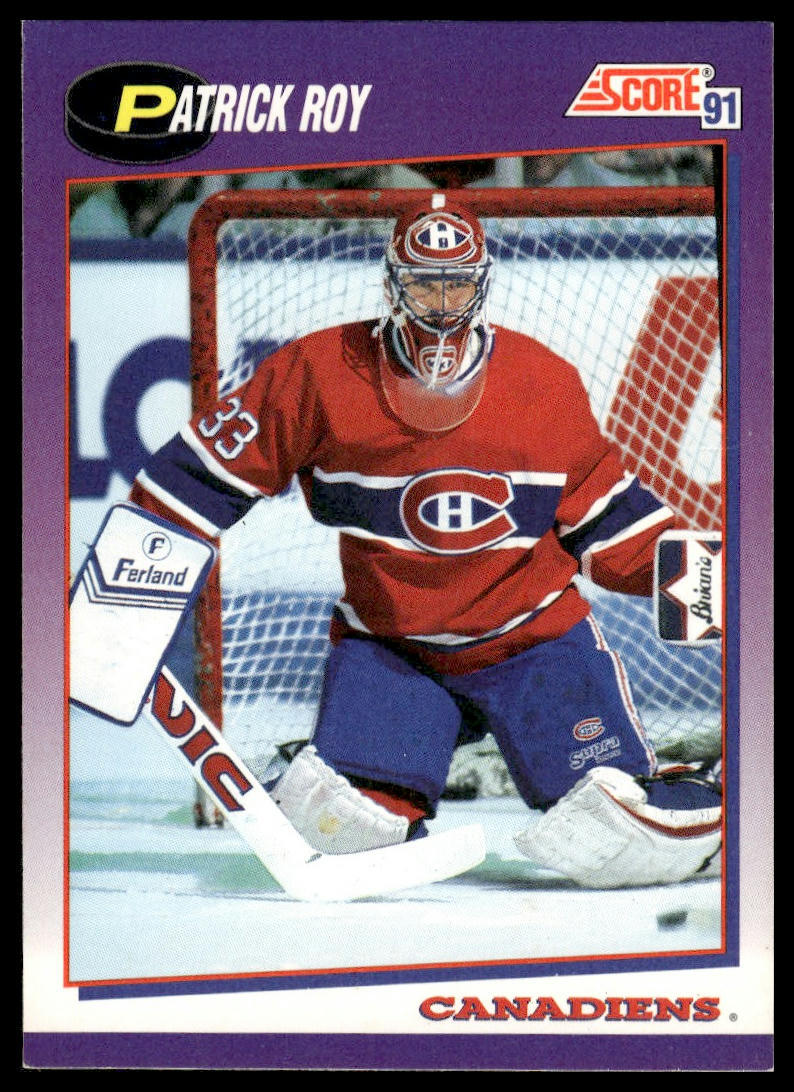 1991-92 Score American #75 Patrick Roy Montreal Canadiens