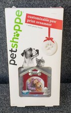 PET SHOPPE Customizable PAW PRINT ORNAMENT Kit Family Dog House  OPEN BOX 