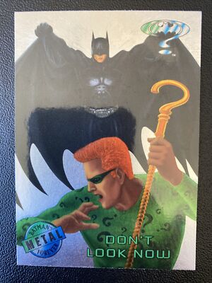 1995 Fleer Metal Batman Forever Silver Flasher Card #25 ''Don't Look Now''