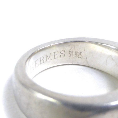 Hermes Vintage Silver Ring Ag925 US Size No.5.25 about 49.5mm Width 0.4 - 1.3mm - 第 3/3 張圖片