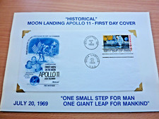 ERSTTAGSBRIEF Apollo 11 Mondlandung Armstrong Aldrin Collins 24x16,5cm selten