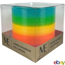 Modern Expressions Jumbo Rainbow Coil Spring Huge Slinky 7in Fast Shipping
