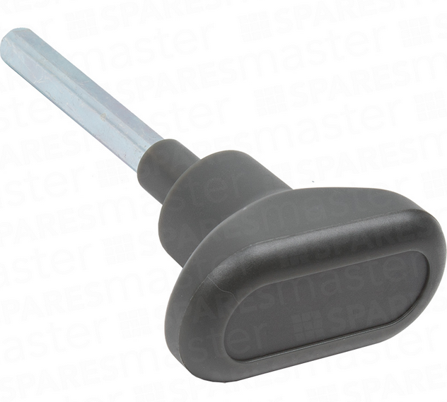 HENDERSON Garage Door Handle Grey Face Plate Lock Locking T Bar Cable