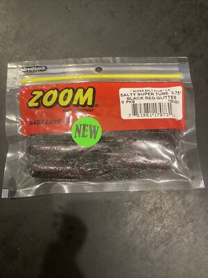 Zoom Tube 3.75  8 Pack Black Red Glitter