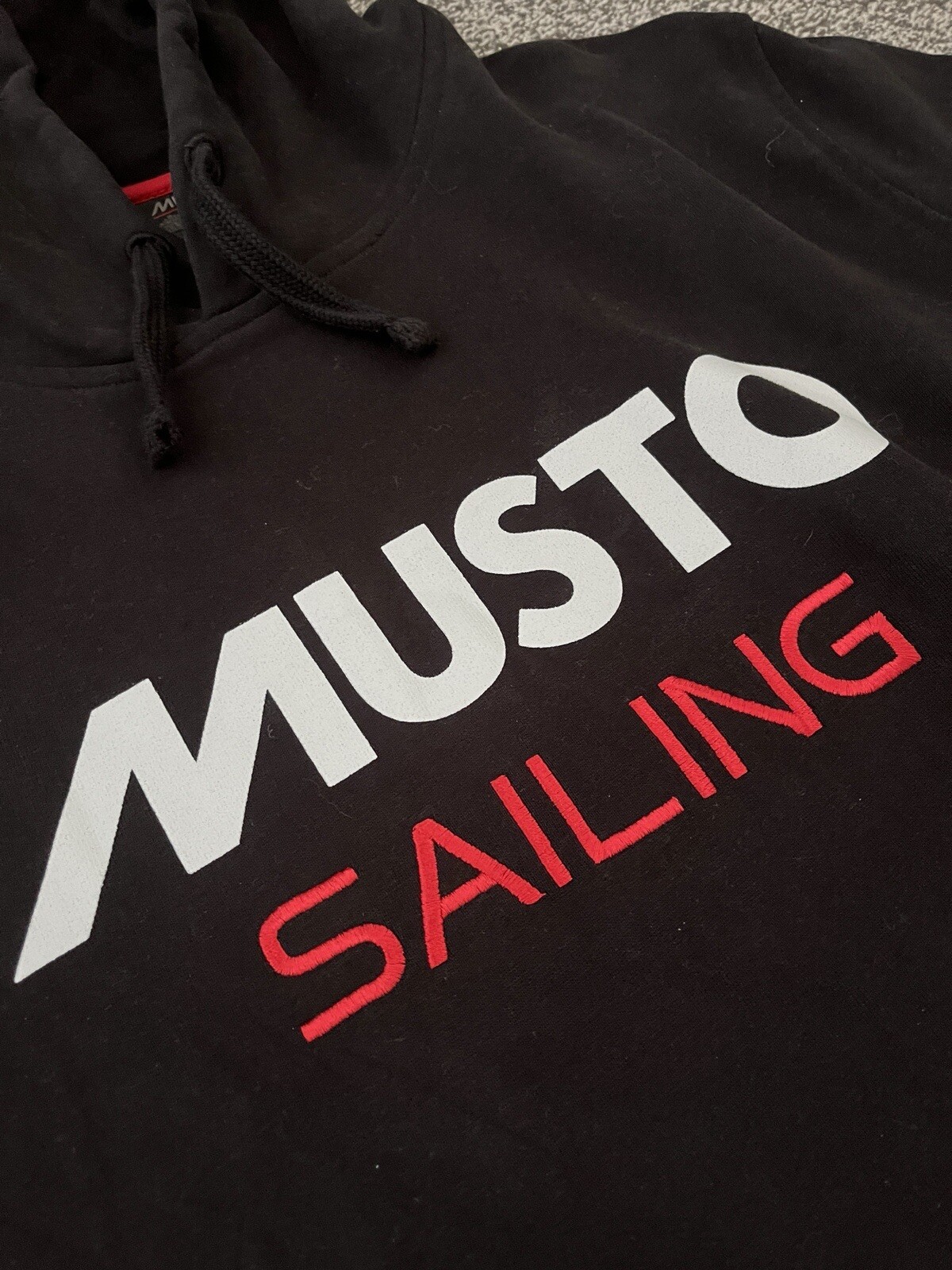 Musto Mens Sailing Hoodie Sweatshirt Black Jumper Size XXL 2XL Black eBay