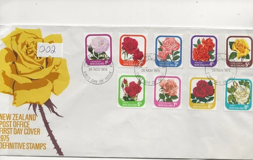 New Zealand Comm/FDC - Definitive Issue - Roses - Wanganui - 1975 (002)