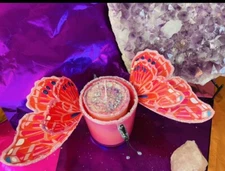 Refillable Butterfly Candle Holder And Candle