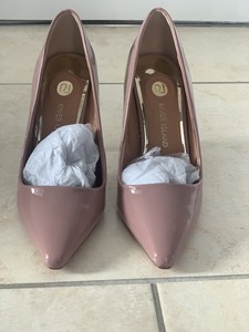 river island pink court shoes
