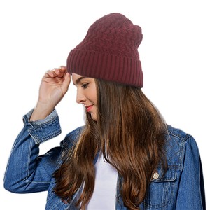 brown beanie hat