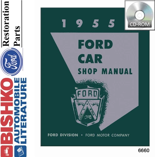 1955 Ford Shop Service Repair Manual Book CD Engine Drivetrain Electrical Guide