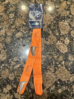 GUY HARVEY Eyewear Sunglass Holder Retainer Cord Strap Orange Largemouth Bass