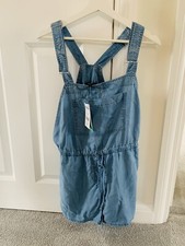 Next Cotton Jumpsuit Denim Look RRP 30 BNWT